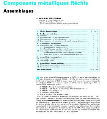 خرید و دانلود نسخه کامل کتاب C 2554 Composants metalliques flechis