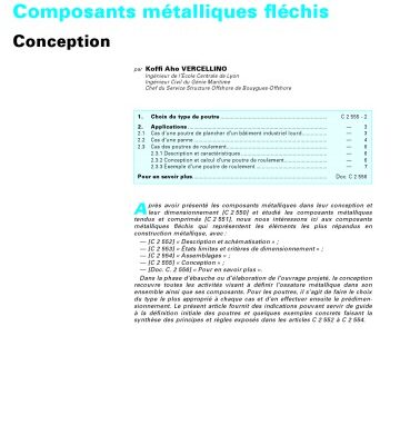 خرید و دانلود نسخه کامل کتاب C 2555 Composants metalliques flechis