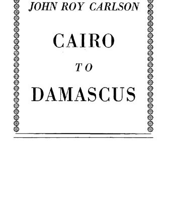 خرید و دانلود نسخه کامل کتاب Cairo to Damascus
