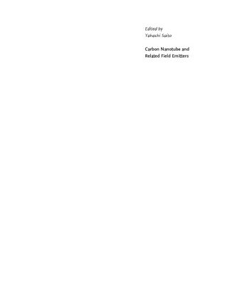 خرید و دانلود نسخه کامل کتاب Carbon Nanotube and Related Field Emitters: Fundamentals and Applications