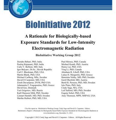 خرید و دانلود نسخه کامل کتاب Carpenter. BioInitiative Report: A Rationale for Biologically-based Public Exposure Standards for Electromagnetic Radiation