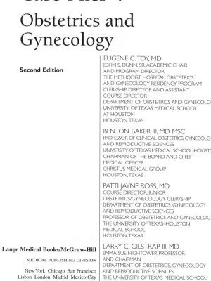 خرید و دانلود نسخه کامل کتاب Case Files Obstetrics and Gynecology (Lange Case Files), 2nd Edition