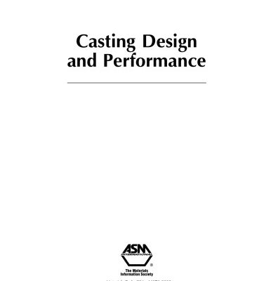 خرید و دانلود نسخه کامل کتاب Casting Design and Performance