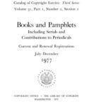 خرید و دانلود نسخه کامل کتاب Catalog of Copyright Entries. Third Series: 1977: July-December Catalog of Copyright Entries. Third Series
