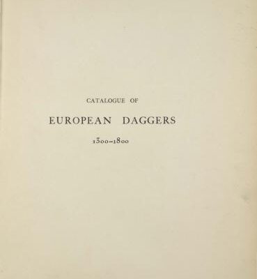 خرید و دانلود نسخه کامل کتاب Catalogue of European Daggers
