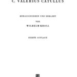 خرید و دانلود نسخه کامل کتاب Catull: Lateinischer Text mit deutschsprachigen Anmerkungen