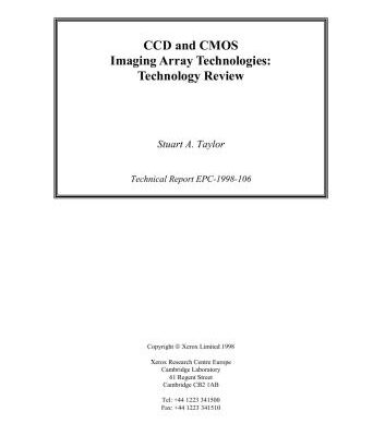 خرید و دانلود نسخه کامل کتاب CCD and CMOS Imaging Array Technologies