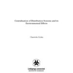 خرید و دانلود نسخه کامل کتاب Centralisation of distribution systems and its environmental effects