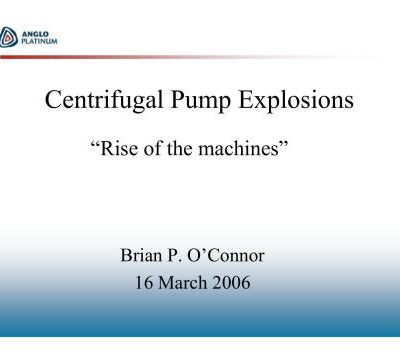 خرید و دانلود نسخه کامل کتاب Centrifugal Pump Explosions
