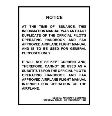 خرید و دانلود نسخه کامل کتاب Cessna-172R Skyhawk Information Manual