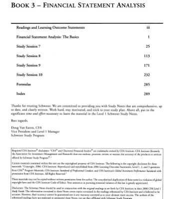 خرید و دانلود نسخه کامل کتاب Cfa Schweser Study Notes 2006. Level 1. Book 3