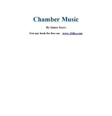 خرید و دانلود نسخه کامل کتاب Chamber Music