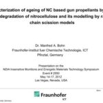 خرید و دانلود نسخه کامل کتاب Characterization of ageing of NC based gun propellants by molar mass degradation of nitrocellulose and its modeling by random chain scission models