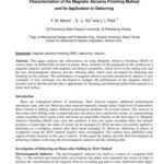 خرید و دانلود نسخه کامل کتاب Characterization of the Magnetic Abrasive Finishing Method and Its Application to Deburring