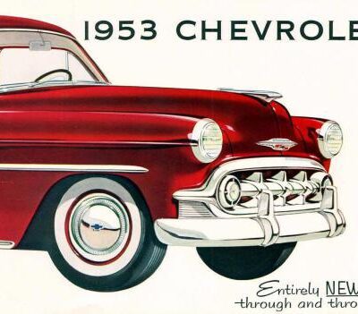 خرید و دانلود نسخه کامل کتاب Chevrolet 1953. Entirely new through and through!