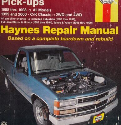 خرید و دانلود نسخه کامل کتاب Chevrolet & GMC Pick-Ups Haynes Repair Manual