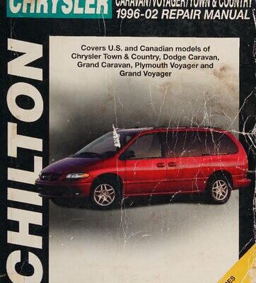 خرید و دانلود نسخه کامل کتاب Chilton’s Chrysler Caravan/Voyager/Town & Country 1996-2002 Repair Manual