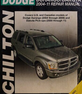 خرید و دانلود نسخه کامل کتاب Chilton’s Dodge Durango/Dakota 2004-11 Repair Manual