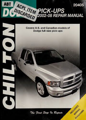 خرید و دانلود نسخه کامل کتاب Chilton’s Dodge Pick-Ups 2002-08 Repair Manual_68fc0c286bc10.jpeg خرید و دانلود نسخه کامل کتاب Chilton’s Dodge Pick-Ups 2002-08 Repair Manual