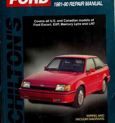 خرید و دانلود نسخه کامل کتاب Chilton’s Ford Escort-Lynx 1981-90 Repair Manual