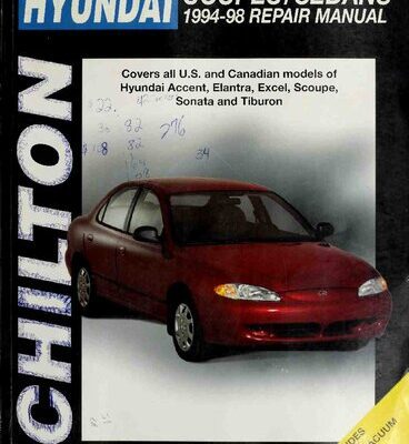 خرید و دانلود نسخه کامل کتاب Chilton’s Hyundai Coupes/Sedans 1994-98 Repair Manual