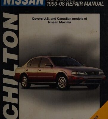 خرید و دانلود نسخه کامل کتاب Chilton’s Nissan Maxima Automotive Repair Manual 1993-08