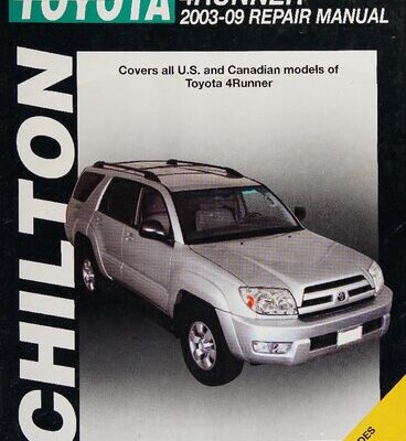 خرید و دانلود نسخه کامل کتاب Chilton’s Toyota 4runner 2003-09 Repair Manual