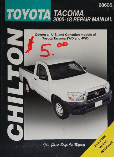 خرید و دانلود نسخه کامل کتاب Chilton’s Toyota Tacoma 2005 through 2018 Repair Manual_68fbc5240df5e.jpeg خرید و دانلود نسخه کامل کتاب Chilton’s Toyota Tacoma 2005 through 2018 Repair Manual