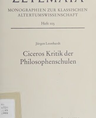 خرید و دانلود نسخه کامل کتاب Ciceros Kritik der Philosophenschulen