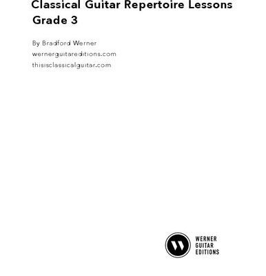 خرید و دانلود نسخه کامل کتاب Classical Guitar Repertoire Lessons Grade 3
