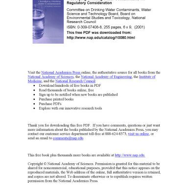 خرید و دانلود نسخه کامل کتاب Classifying Drinking Water Contaminants