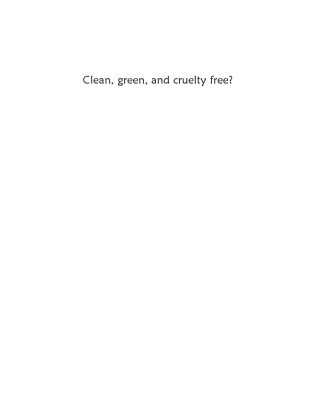 خرید و دانلود نسخه کامل کتاب Clean, green, and cruelty free? The true story of animals in New Zealand