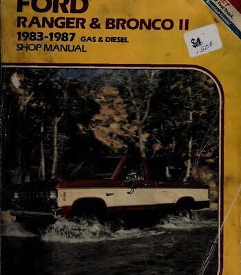 خرید و دانلود نسخه کامل کتاب Clymer Ford Ranger & Bronco II 1983-1987 Gas & Diesel Shop Manual