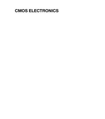 خرید و دانلود نسخه کامل کتاب CMOS Electronics: How It Works, How It Fails