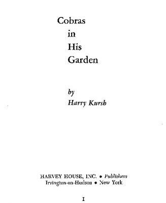 خرید و دانلود نسخه کامل کتاب Cobras in His Garden