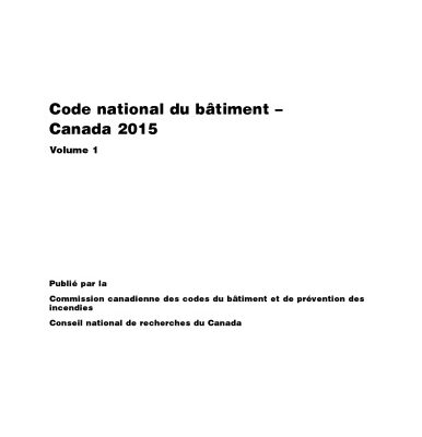 خرید و دانلود نسخه کامل کتاب Code national du bâtiment – Canada 2015