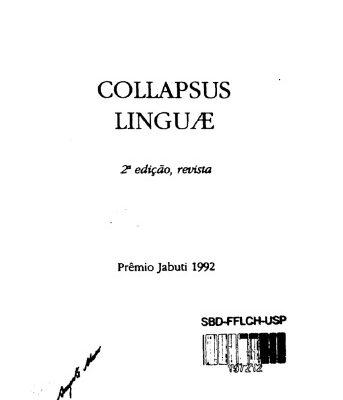 خرید و دانلود نسخه کامل کتاب Collapsus Linguae