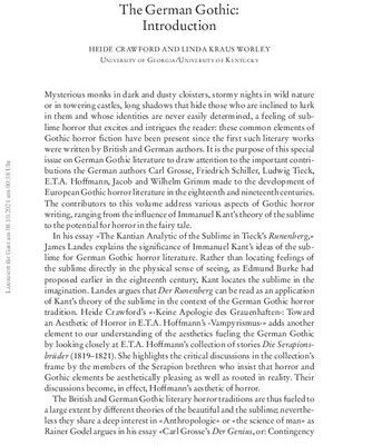 خرید و دانلود نسخه کامل کتاب Colloquia Germanica 42:1 (2009) “The German Gothic”