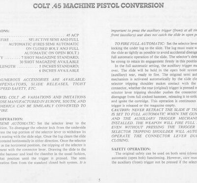 خرید و دانلود نسخه کامل کتاب Colt .45 Machine Pistol Conversion Manual