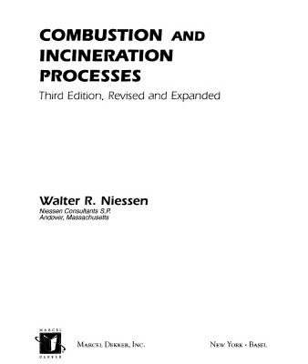 خرید و دانلود نسخه کامل کتاب Combustion and Incineration Processes