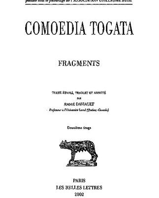 خرید و دانلود نسخه کامل کتاب Comoedia Togata: Fragments