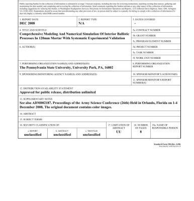 خرید و دانلود نسخه کامل کتاب Comprehensive modeling and numerical simulation of interior ballistic processes in 120mm mortar with systematic experimental validation