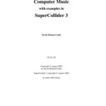 خرید و دانلود نسخه کامل کتاب Computer Music with Examples in SuperCollider 3