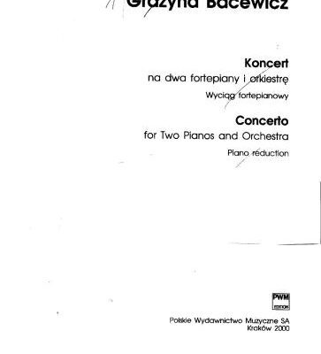 خرید و دانلود نسخه کامل کتاب Concerto for two pianos and Orchestra