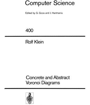 خرید و دانلود نسخه کامل کتاب Concrete and Abstract Voronoi Diagrams