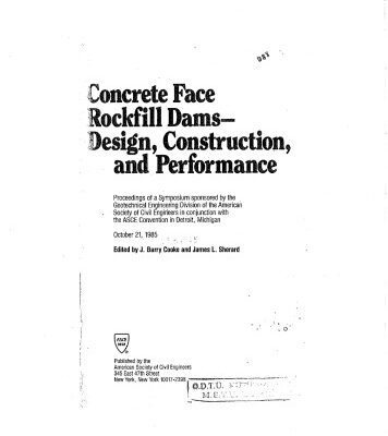 خرید و دانلود نسخه کامل کتاب Concrete Face Rockfill Dams Design, Construction, and Performance: Proceedings of a Symposium
