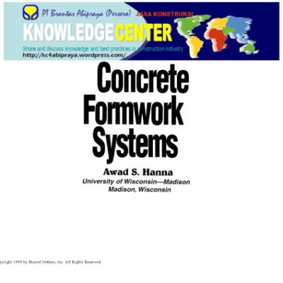 خرید و دانلود نسخه کامل کتاب Concrete Formwork Systems (Civil and Environmental Engineering) (Civil and Environmental Engineering Series, Vol. 2)