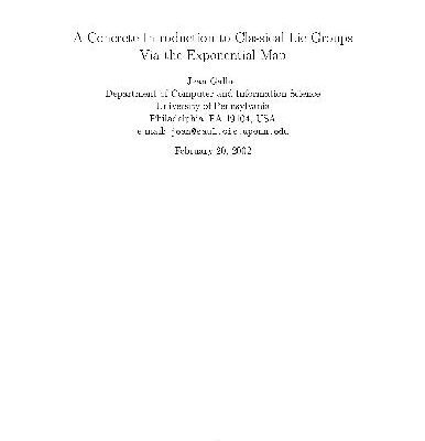 خرید و دانلود نسخه کامل کتاب Concrete introduction to classical Lie groups via the exponential map