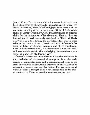 خرید و دانلود نسخه کامل کتاب Conrad’s Fiction as Critical Discourse