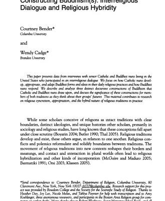 خرید و دانلود نسخه کامل کتاب Constructing Buddhism(s): Interreligious Dialogue and Religious Hybridity